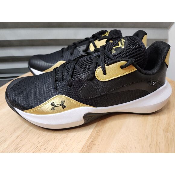 Under Armour Lockdown 7 Low Men's 10 Blk/YLW EU 44 - Picture 1 of 10